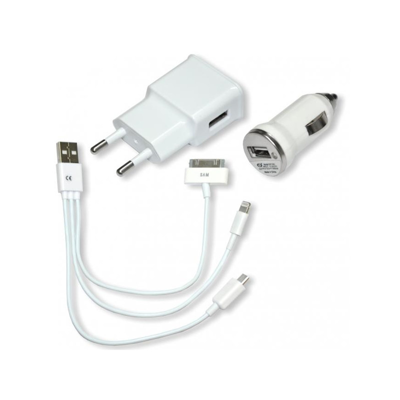 USB Combo Ladeset für iPhone/Samsung und andere Geräte