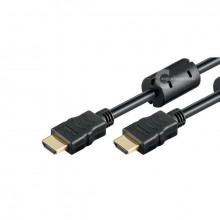 HDMI High-Speed Kabel mit Ferrite-Filter, beidseitig vergoldet 1m