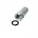 F-Stecker 7mm mit Gummidichtung